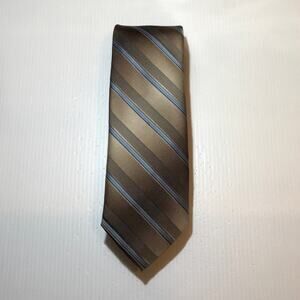 Envoy Striped Brown Blue Classic Men Necktie